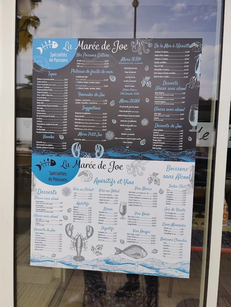 Menu_La Marée de Joe_Canet-en-Roussillon_image_4