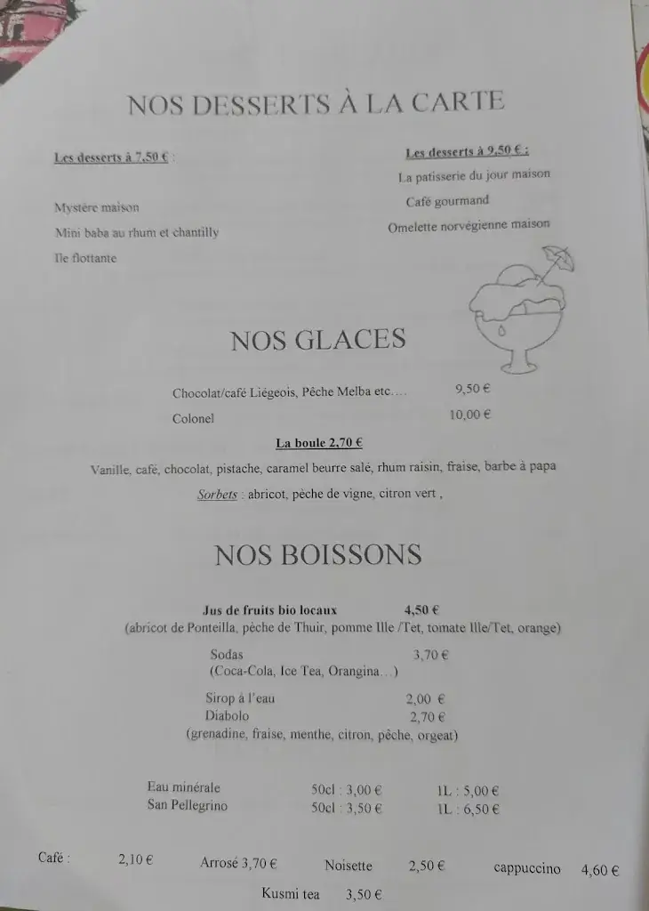 Menu_La Voile Bleue Can olivier_Canet-en-Roussillon_image_2