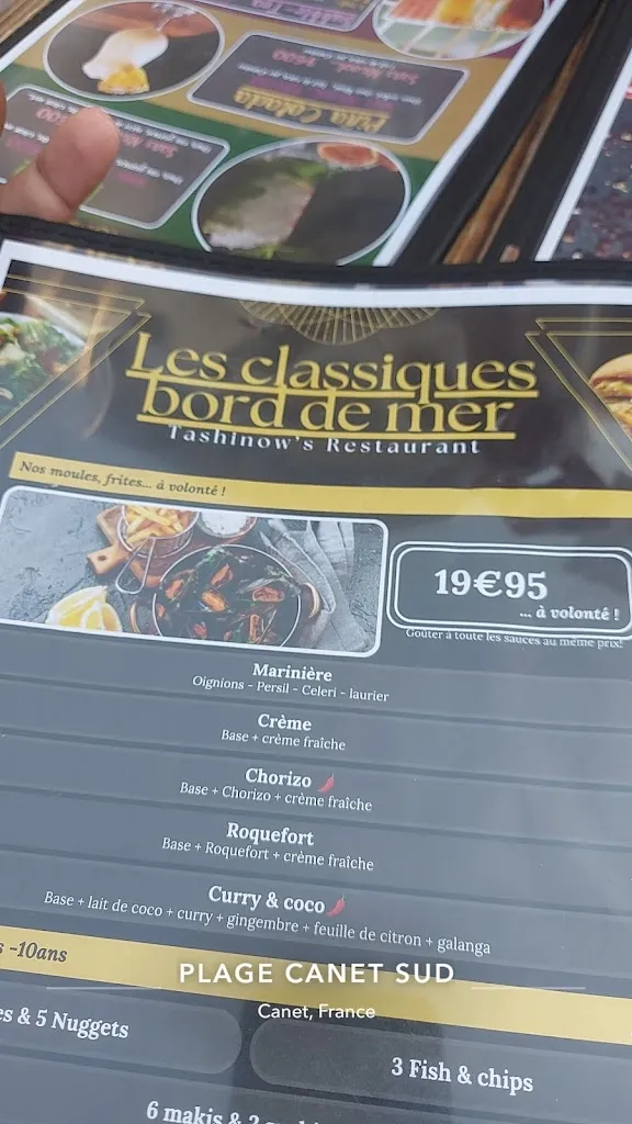 Menu_Le Bord de Mer, Tashinow_Canet-en-Roussillon_image_2