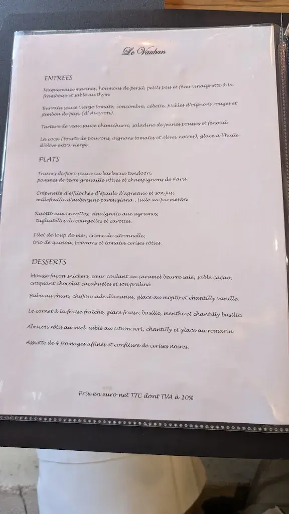 Menu_Le Vauban_Capestang_image_2