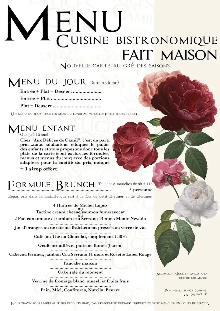 Menu_Aux Délices de Camil Restaurant Traiteur_Capestang_image_4