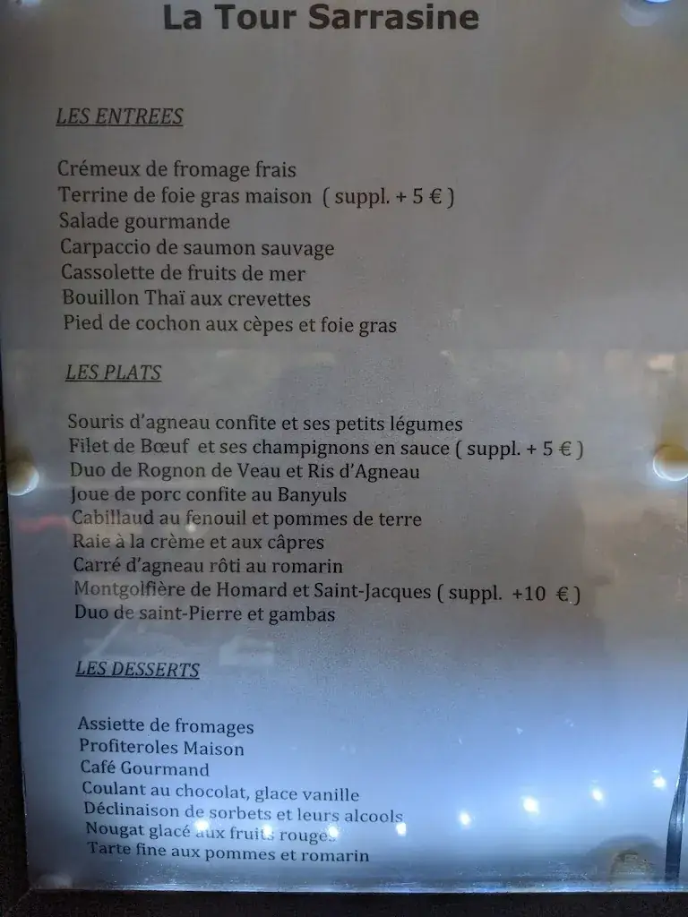 Menu_La Tour Sarrasine cuisine traditionnelle fait maison_Poilhes_image_4