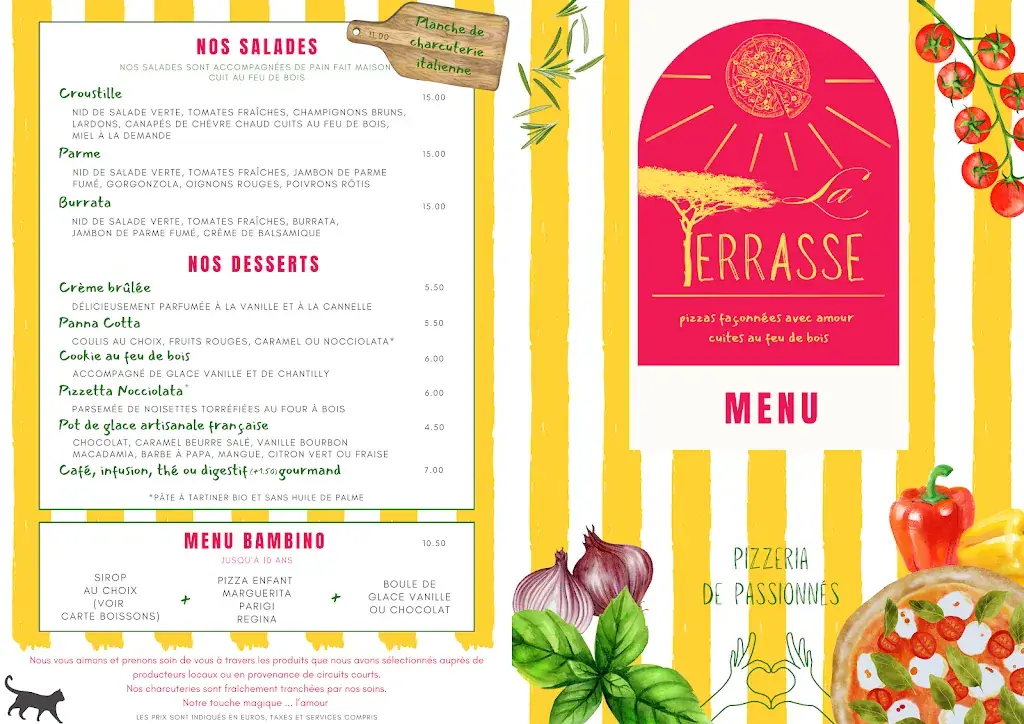 Menu_RESTAURANT PIZZERIA LA TERRASSE_Caraman_image_1