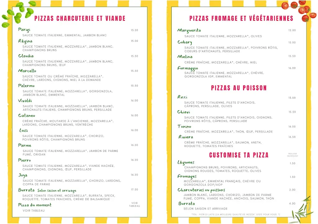 Menu_RESTAURANT PIZZERIA LA TERRASSE_Caraman_image_3