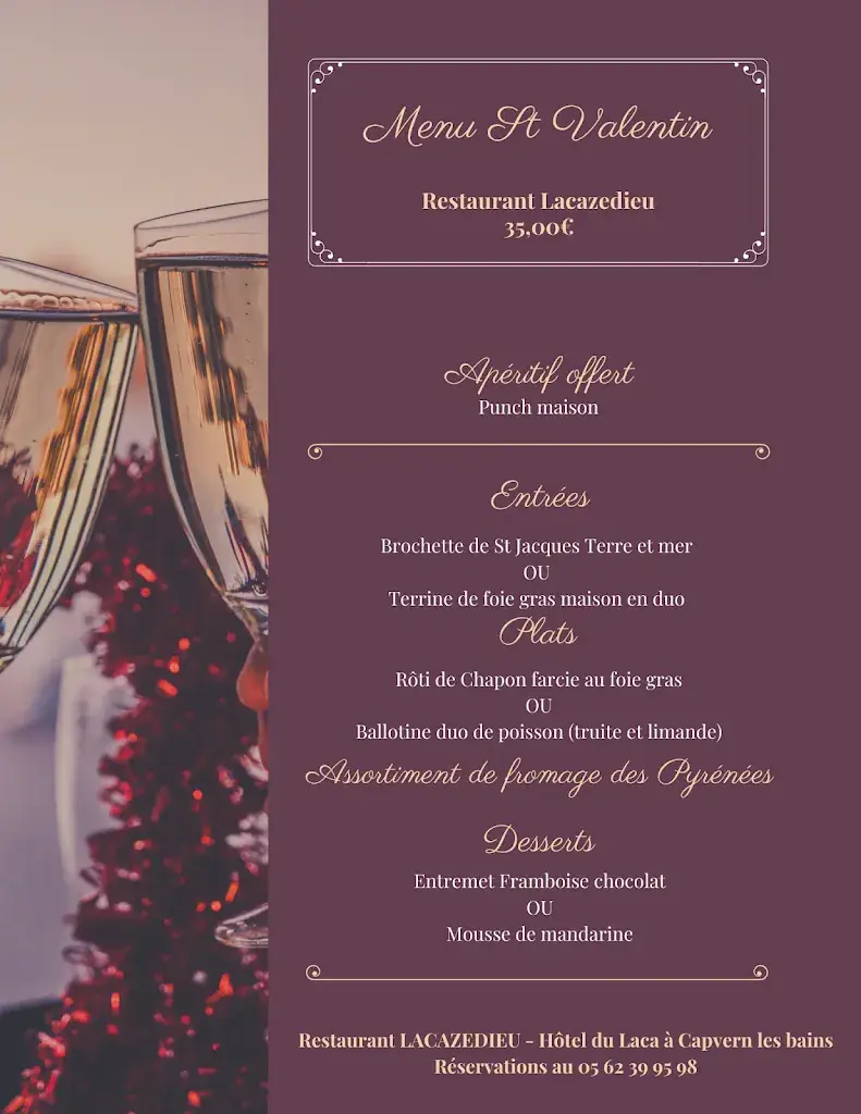 Menu_Restaurant Lacazedieu_Capvern_image_1