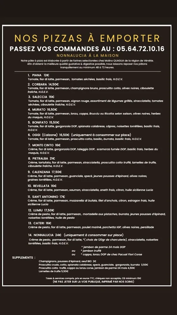 Menu_PIZZERIA Maison NONNALUCIA Epicerie Gourmande Castelmaurou_Castelmaurou_image_1