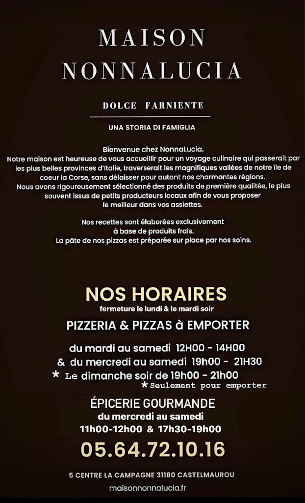 Menu_PIZZERIA Maison NONNALUCIA Epicerie Gourmande Castelmaurou_Castelmaurou_image_2