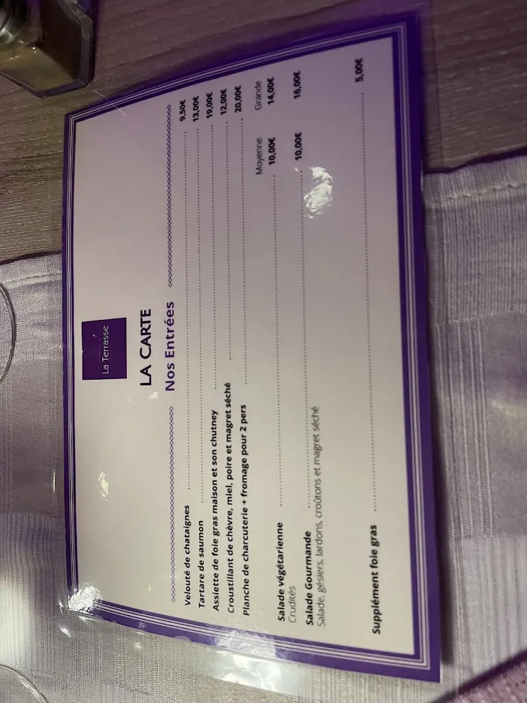 Menu_Field Terrasse - Salles De Réception - Restaurant Accommodation_Carbonne_image_2