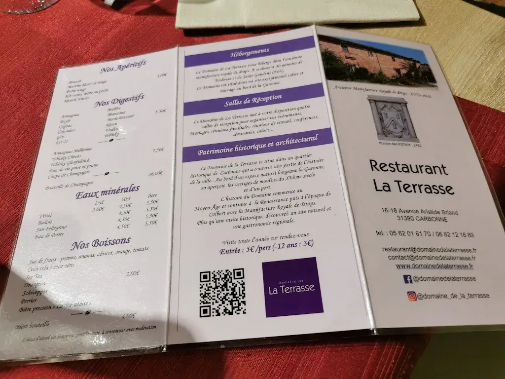 Menü_Château de la Terrasse_Carbonne_Bild_2