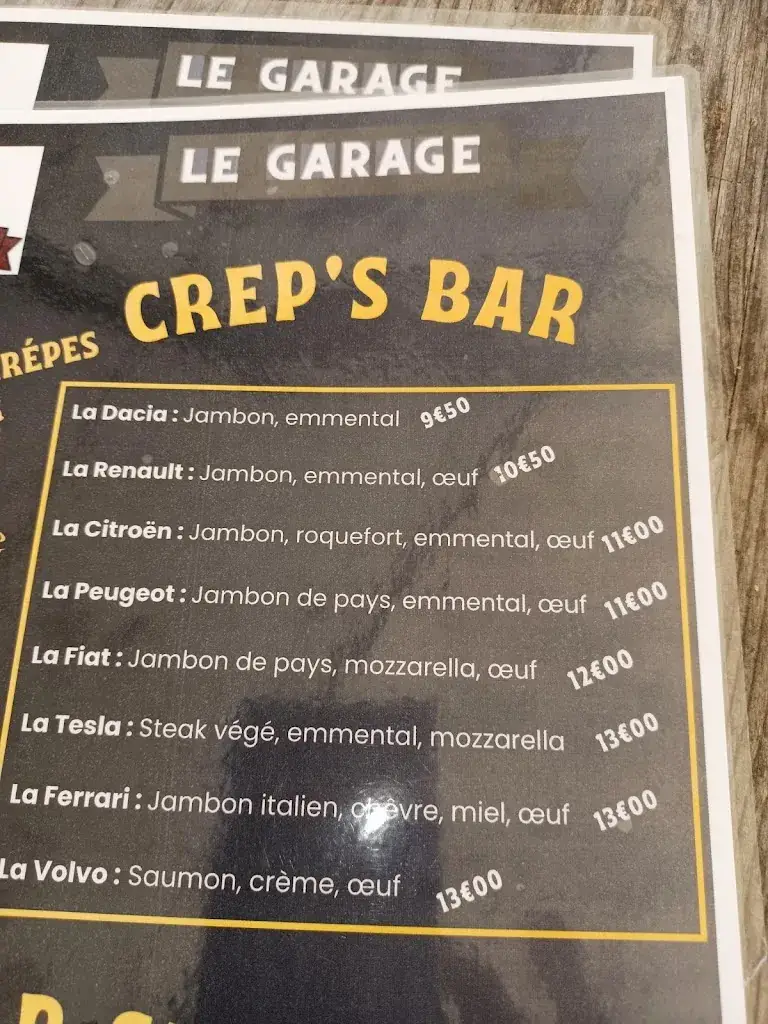 Menu_Le Garage : Restaurant - Cave à bière à Carbonne_Carbonne_immagine_1
