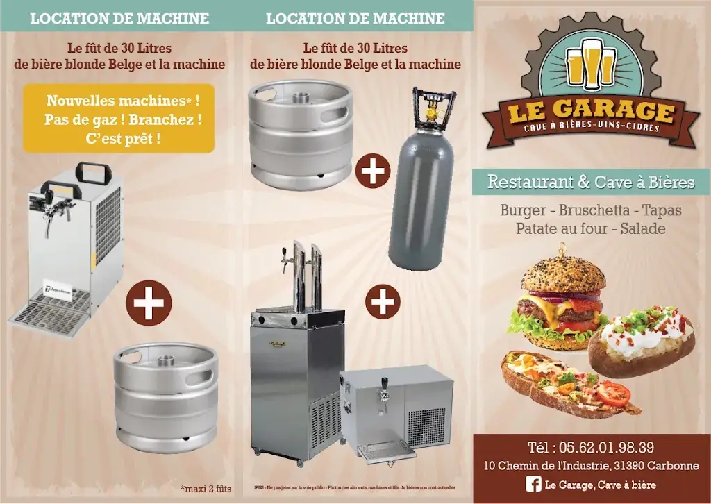 Menu_Le Garage : Restaurant - Cave à bière à Carbonne_Carbonne_immagine_4