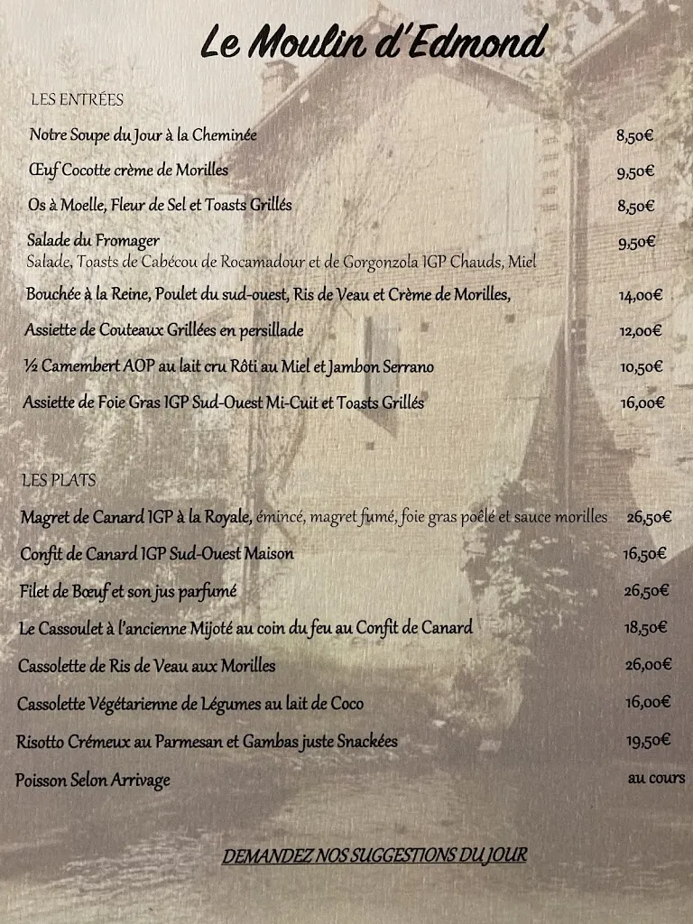Menu_Le Moulin d'Edmond_Gratens_immagine_3