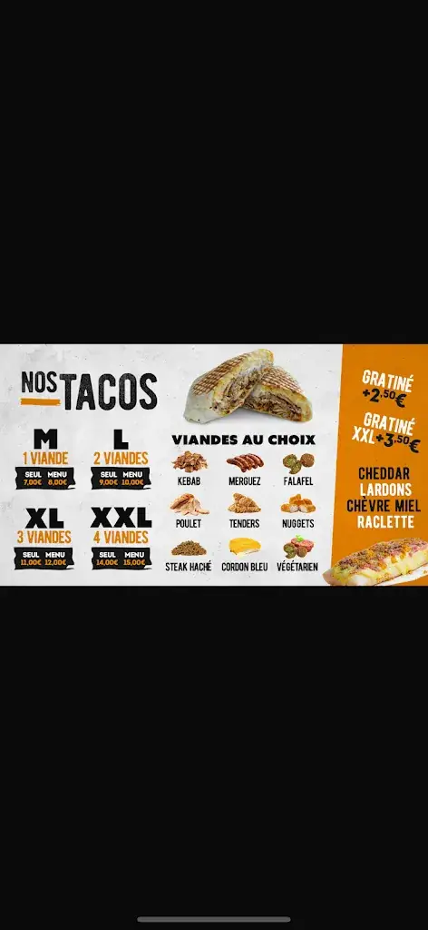 Menu_So good tacos kebab burgers_Carbonne_image_4