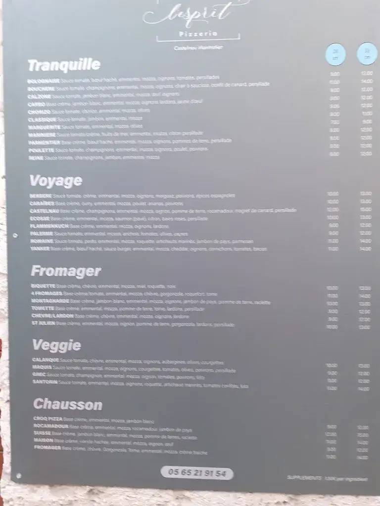 Menu_L'ESPRIT PIZZERIA_Castelnau-Montratier_image_4