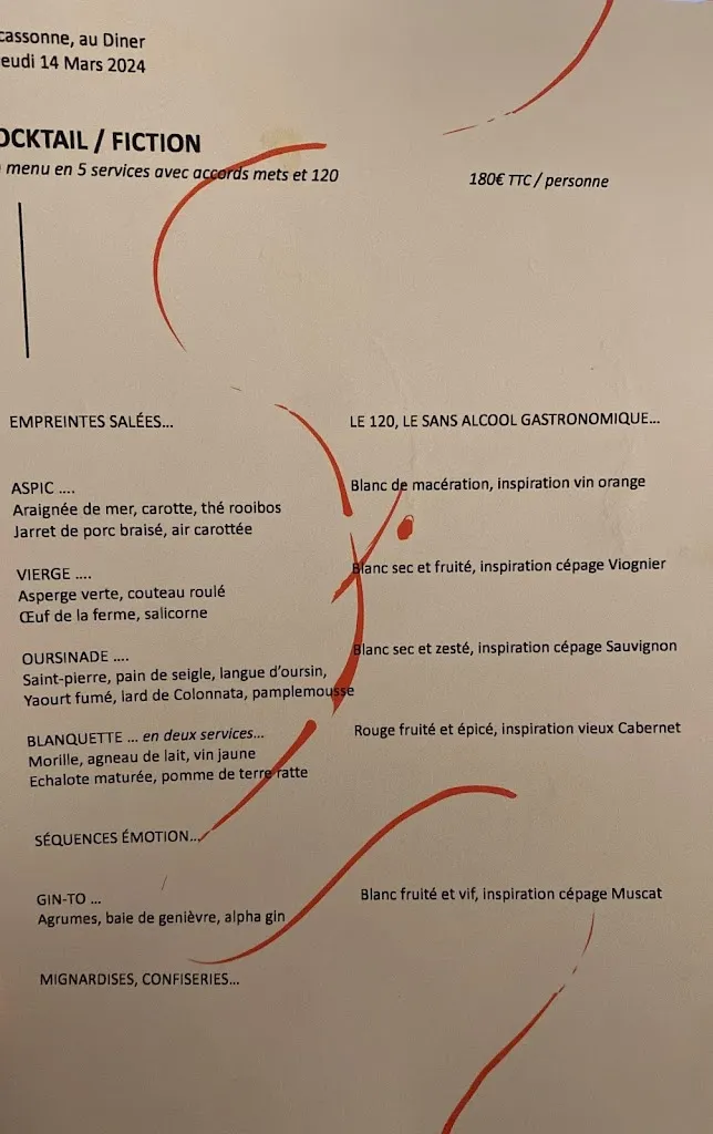 Menu_La Table de Franck Putelat - Carcassonne_Carcassonne_image_4