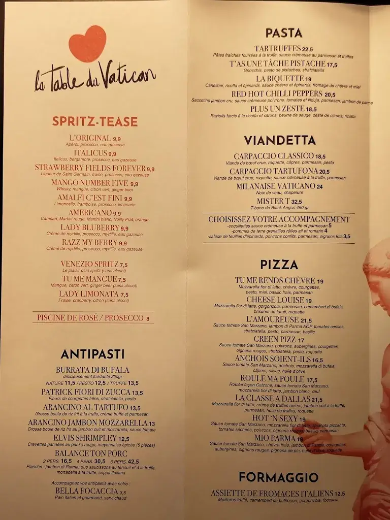 Menu_La table du vatican_Carcassonne_image_1