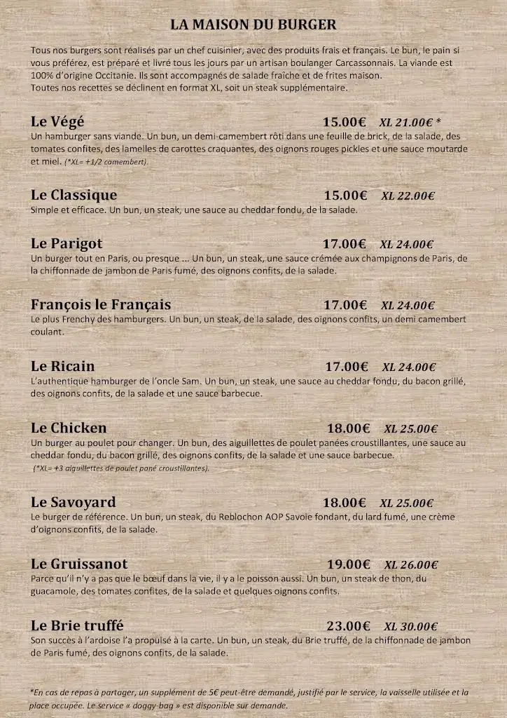 Menu_Restaurant Burger et Cassolette Carcassonne_Carcassonne_image_2