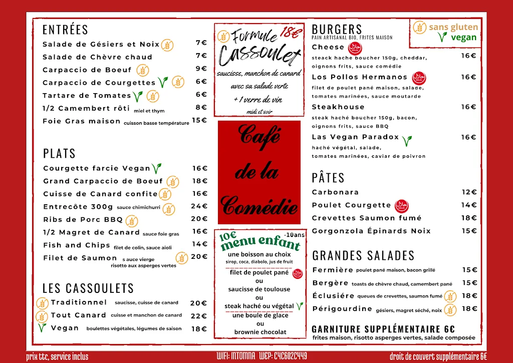 Menu_Café de la Comedie_Carcassonne_image_2