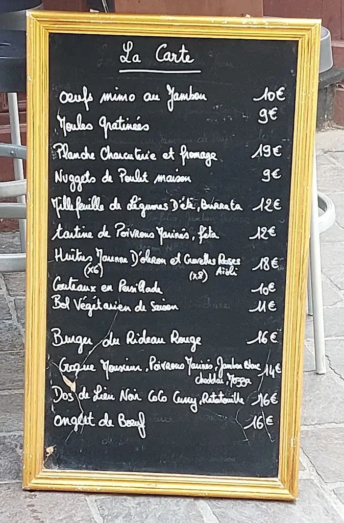 Menu_Le Rideau Rouge_Carcassonne_imagen_2