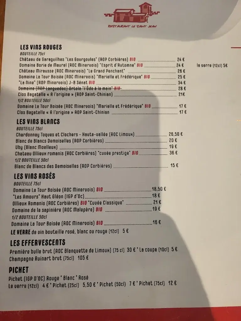 Menu_Restaurant le Saint Jean_Carcassonne_image_3
