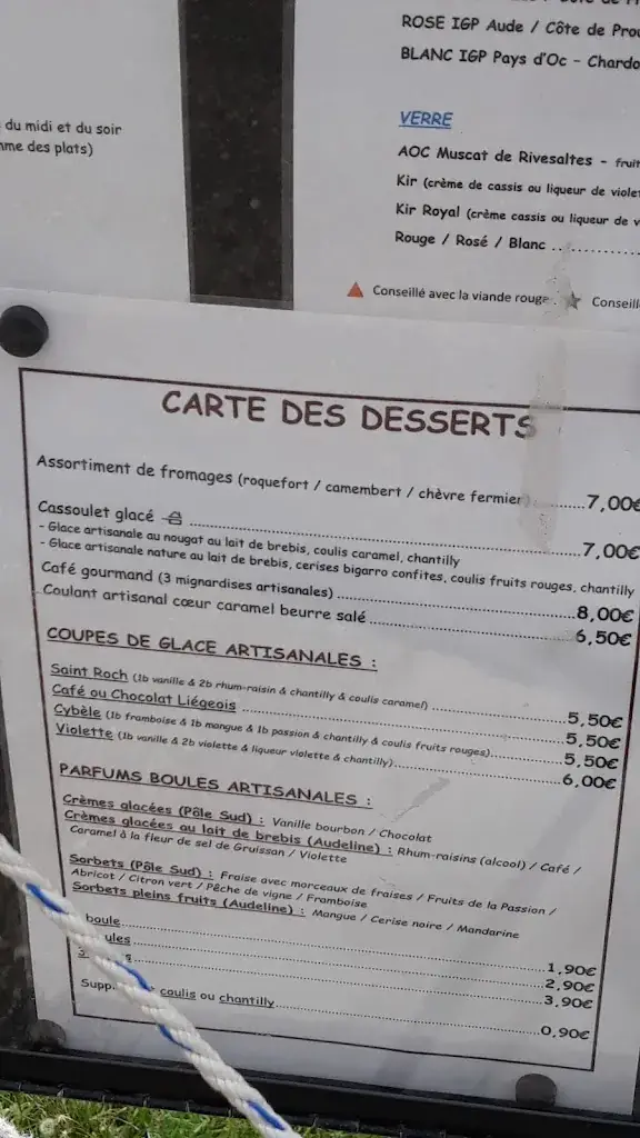 Menu_La Cybele_Castelnaudary_image_4