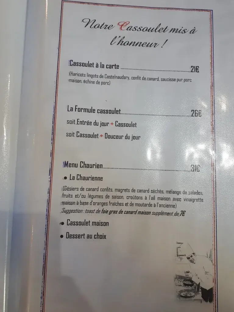 Menu_Restaurant Cassoulet Castelnaudary_Castelnaudary_image_2