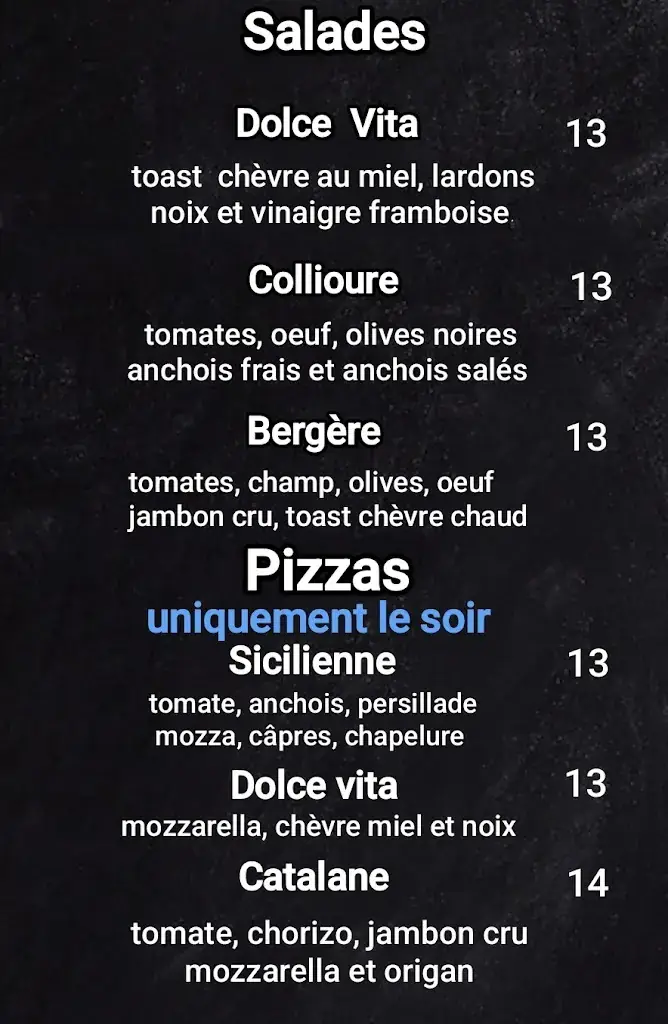 Menu_La Dolce Vita_Castelnaudary_image_1