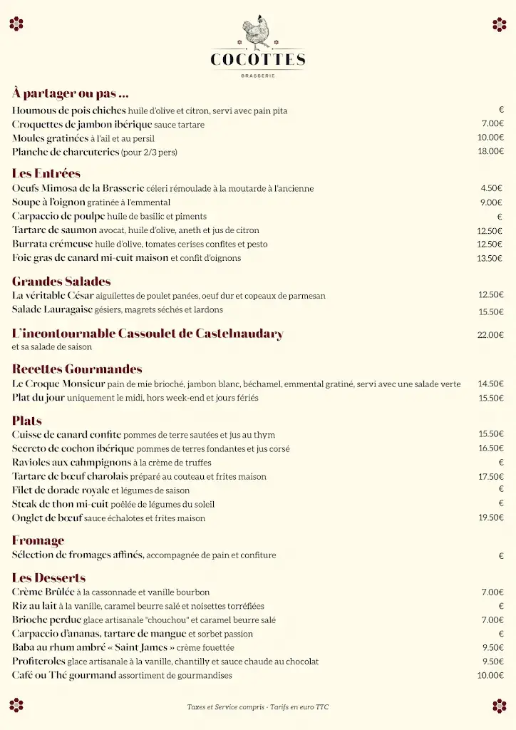 Menu_Brasserie Cocottes_Castelnaudary_image_2