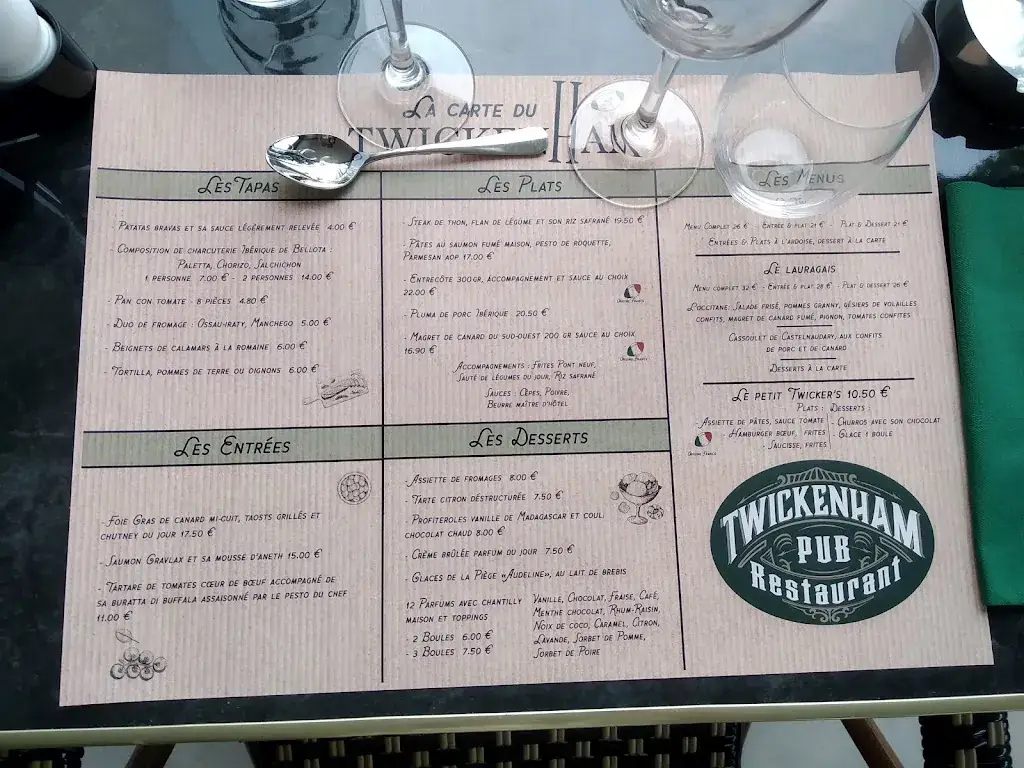 Menu_TWICKENHAM PUB RESTAURANT_Castelnaudary_image_4