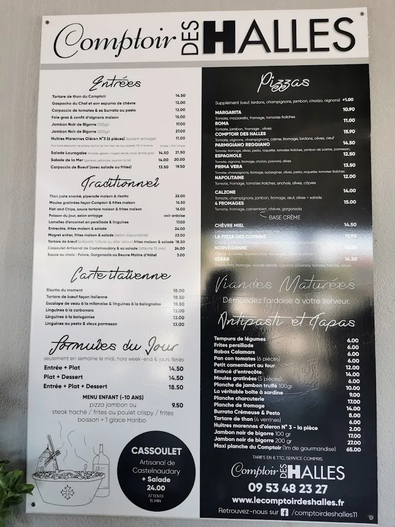 Menu_Le Comptoir des Halles_Castelnaudary_image_1