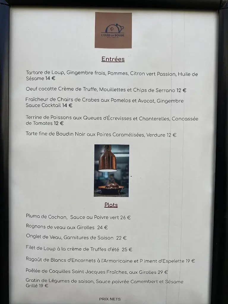 Menu_L'ours qui boude_Castelnau-le-Lez_image_1