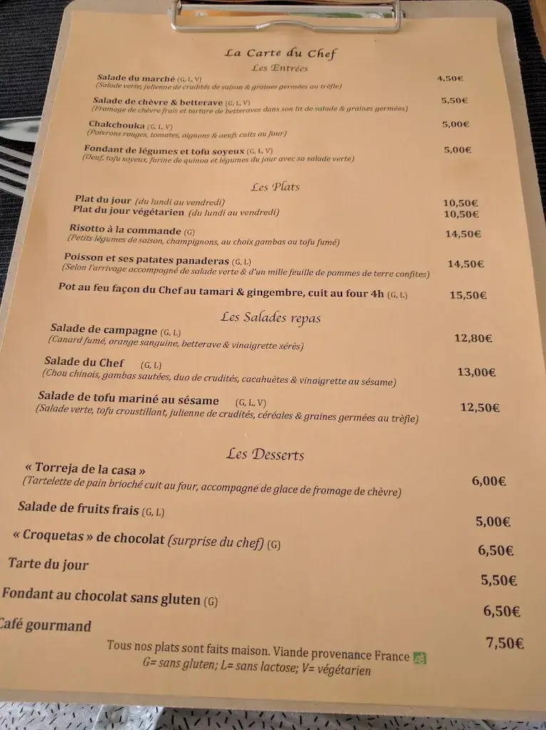 Menu_Restaurant Rêve du Chef_Castelnau-le-Lez_image_1