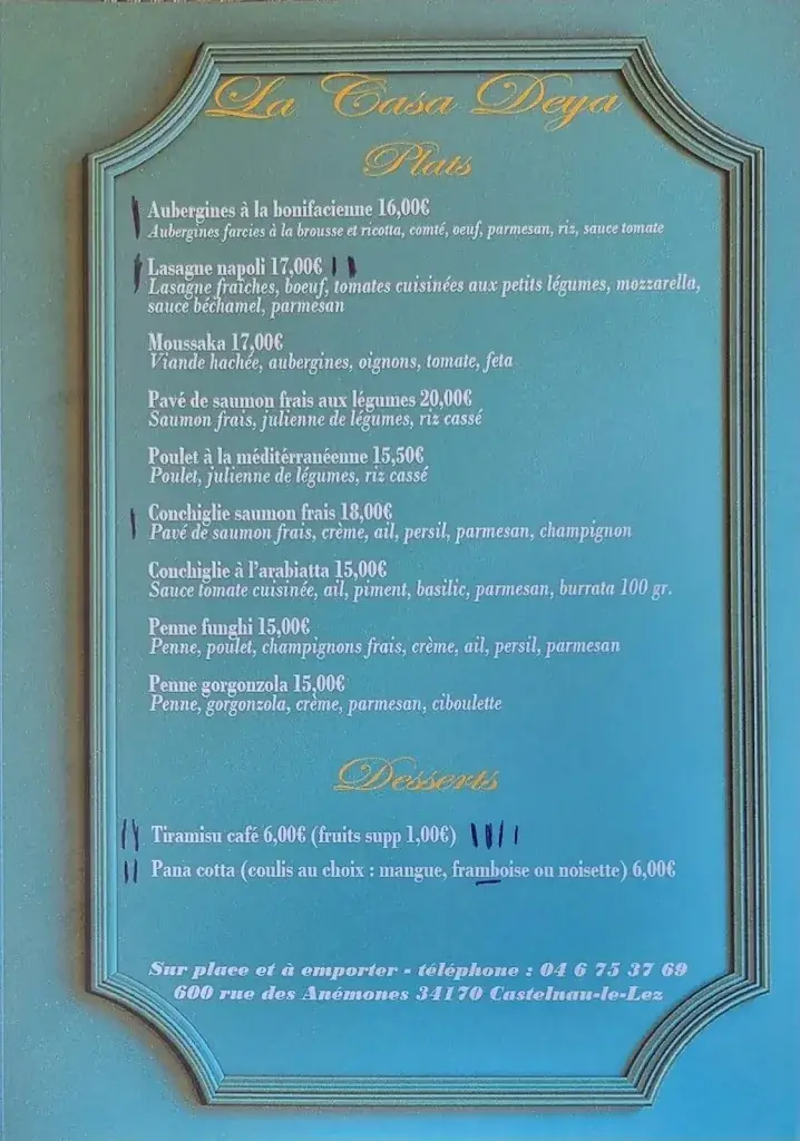 Menu_LA CASA DEYA_Castelnau-le-Lez_image_1