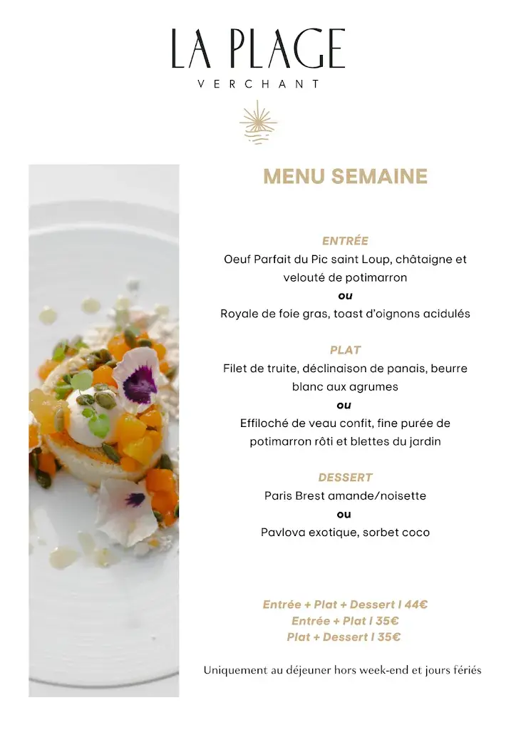 Menü_La Plage Verchant_Castelnau-le-Lez_Bild_3