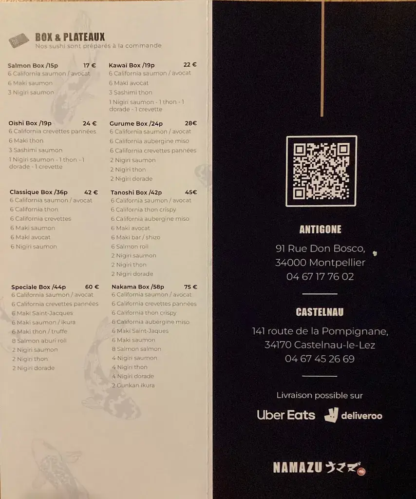 Menu_Namazu Sushi Castelnau_Castelnau-le-Lez_image_2
