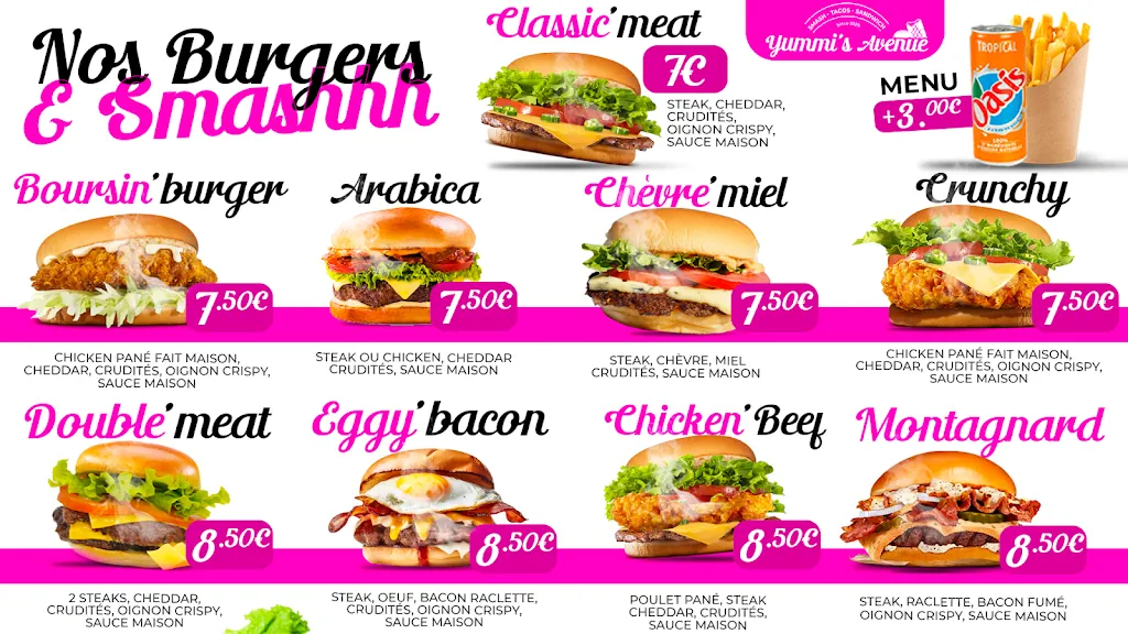 Menu_Yummi's Avenue_Castelnau-le-Lez_image_2