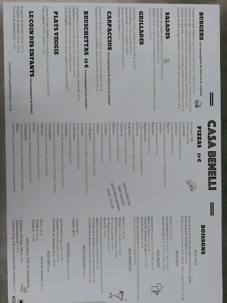 Menu_CASA BENELLI_Castillon-du-Gard_image_2