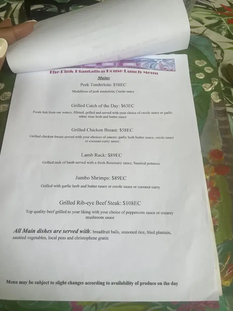 Menu_Pink Plantation_Lucia_image_3