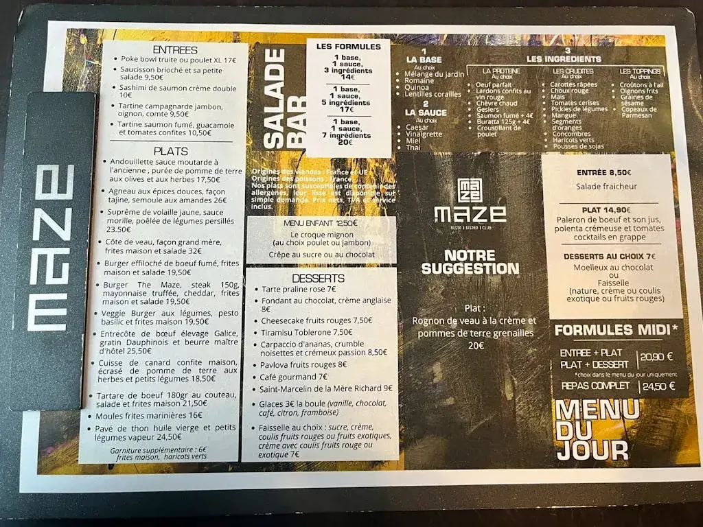 Menu_The Maze : Resto-Bistro-Club_Limonest_image_2
