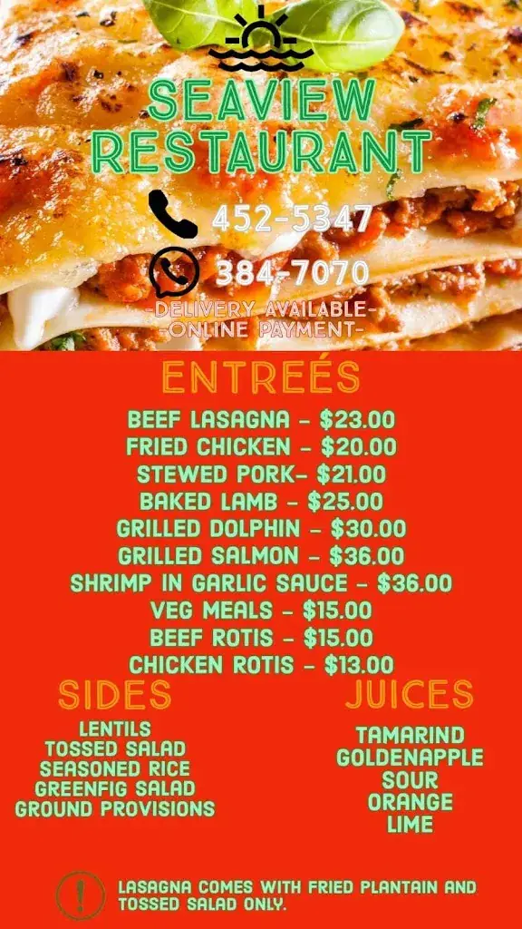 Menu_Seaview Restaurant & Bar_Lucia_immagine_1