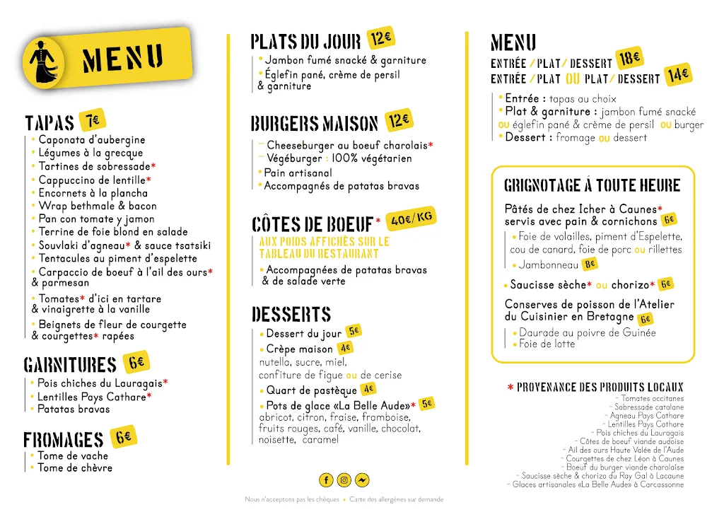 Menu_La Cantine du Curé_Caunes-Minervois_image_1