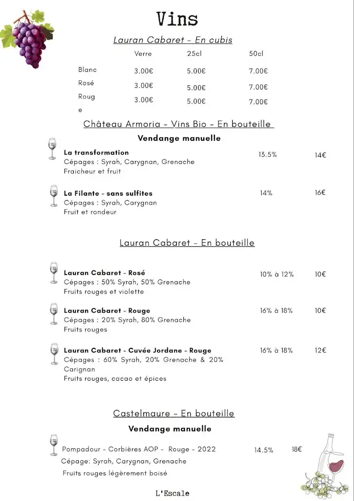 Menu_L'Escale_Villeneuve-Minervois_image_3