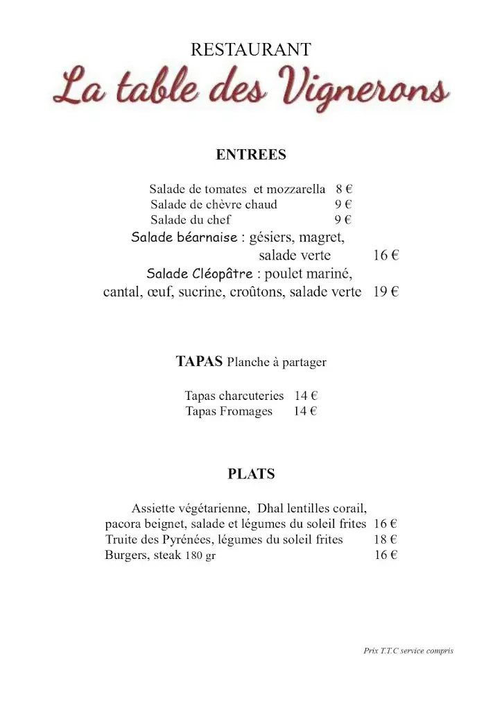 Menu_La Table des Vignerons_Trausse_image_2