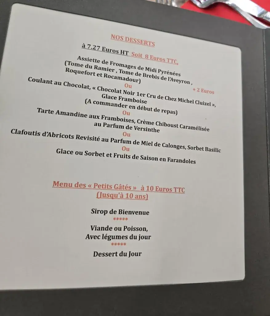 Menu_L'auberge Du Moulin_Castelsarrasin_image_2