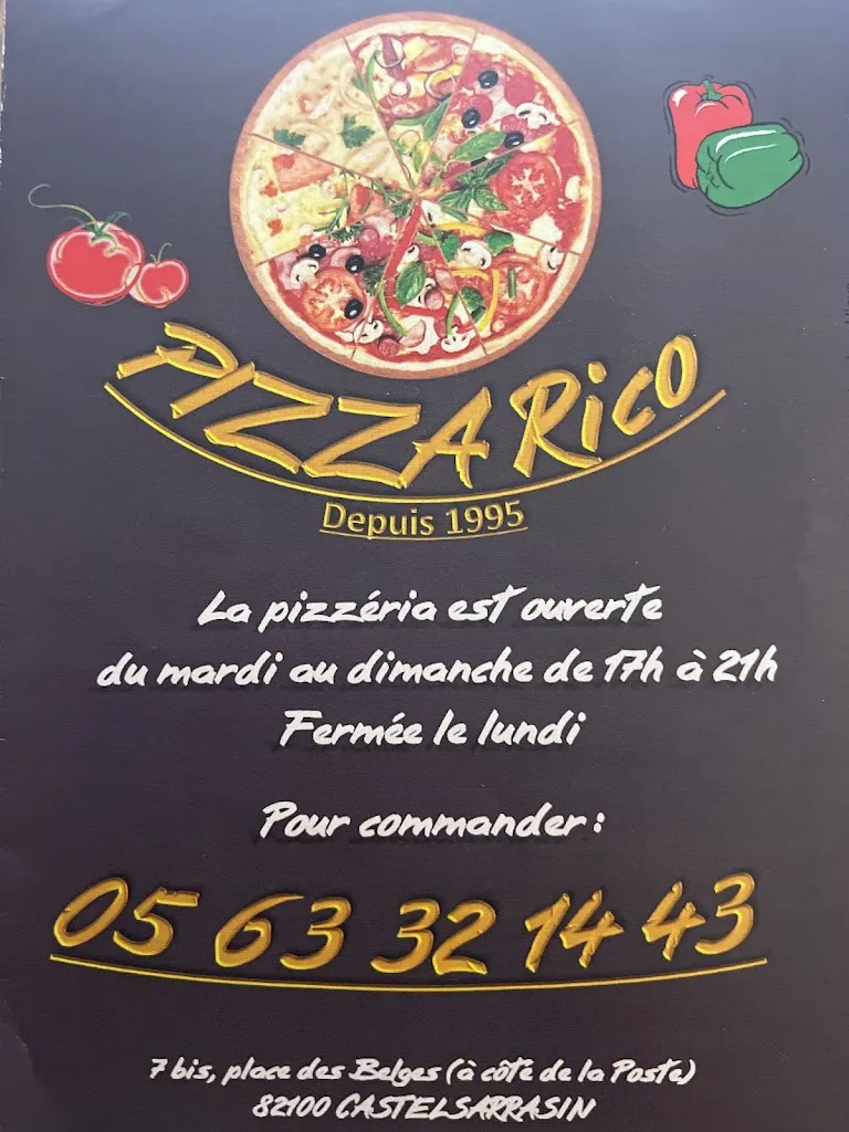 Menü_Pizza Rico_Castelsarrasin_Bild_1