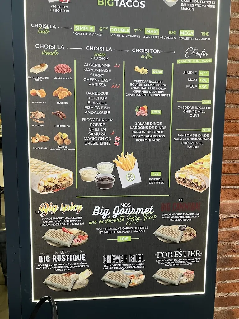 Menu_BIG TACOS CASTELSARRASIN_Castelsarrasin_image_4