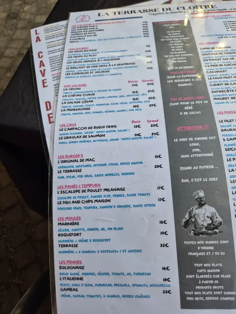 Menu_La Terrasse du Cloître_Moissac_image_3