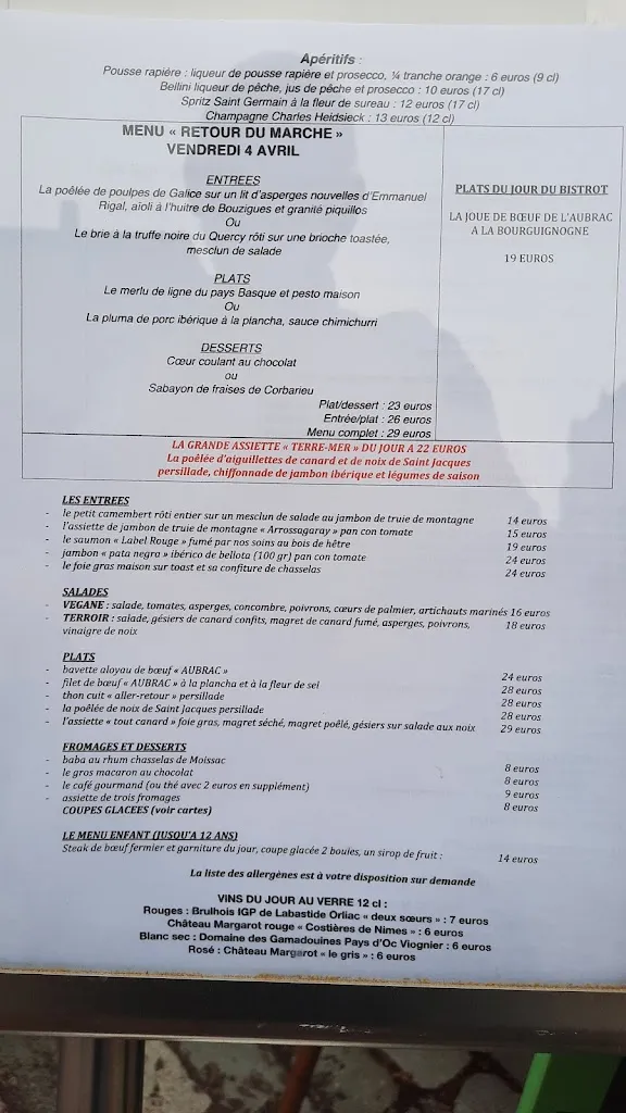 Menu_Le Florentin_Moissac_image_1