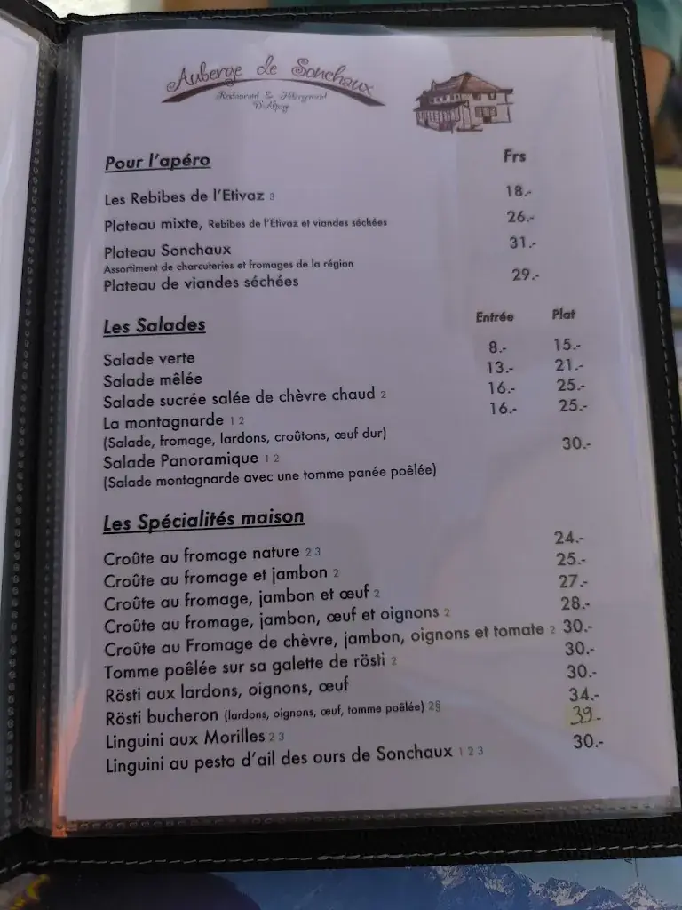 Menu_Auberge de Sonchaux_Veytaux_image_1