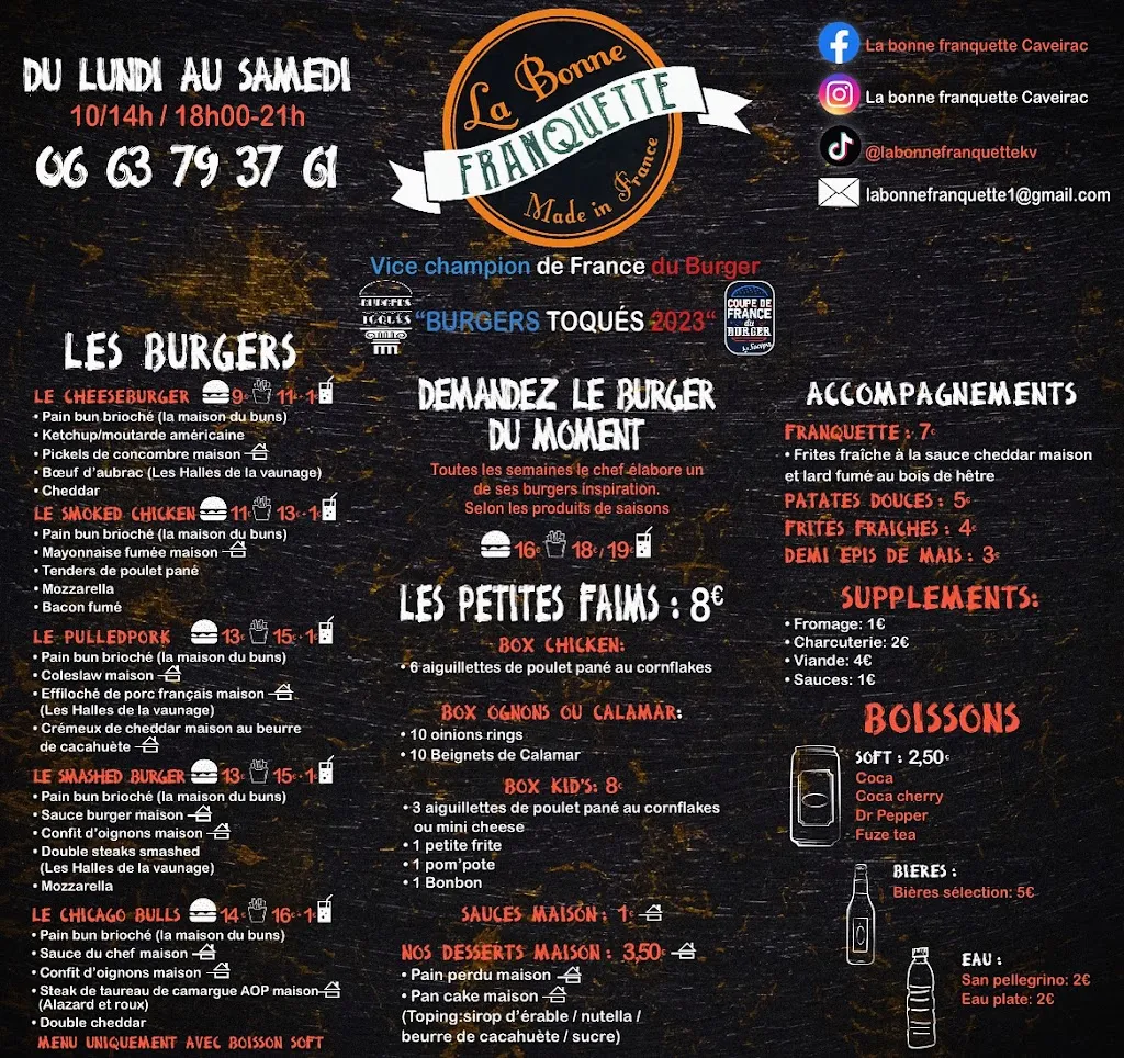 Menu_La Bonne Franquette Caveirac_Caveirac_image_1